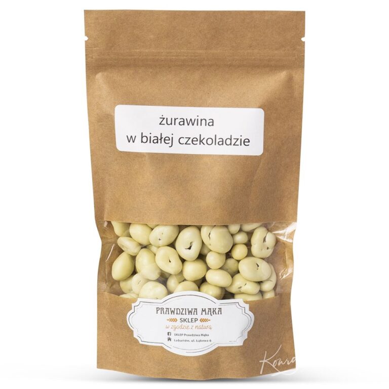 Torba z żurawiną w białej czekoladzie, Prawdziwa Mąka.