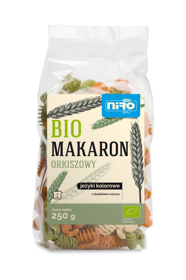 MAKARON ORKISZOWY </br> ślimaczki kolorowe 250 g