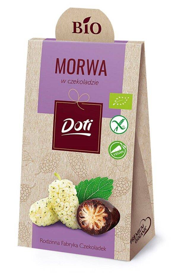 MORWA bez cukru BIO 200 g  w gorzkiej czekoladzie