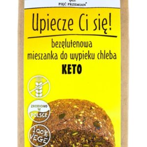 Bezglutenowa mieszanka do chleba keto, 500g, polska produkcja, bez dodatku cukru, 100% vege.