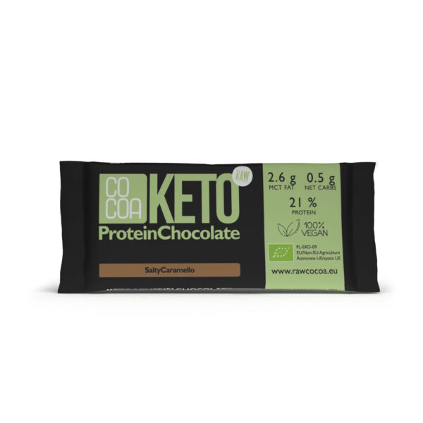 CZEKOLADA KETO 40g</br>o smaku słonego karmelu