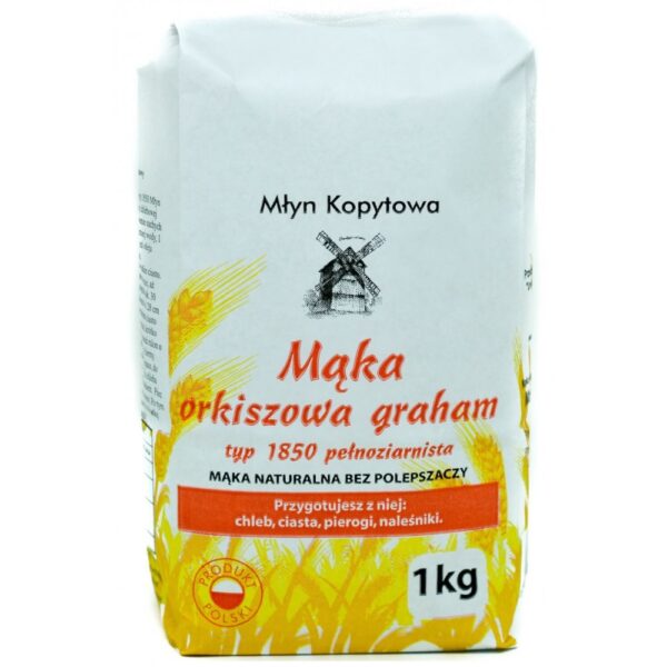 MĄKA ORKISZOWA GRAHAM</br> typ 1850 Młyn Kopytowa