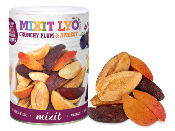ŚLIWKI I MORELE liofilizowane</br>65 g MIXIT