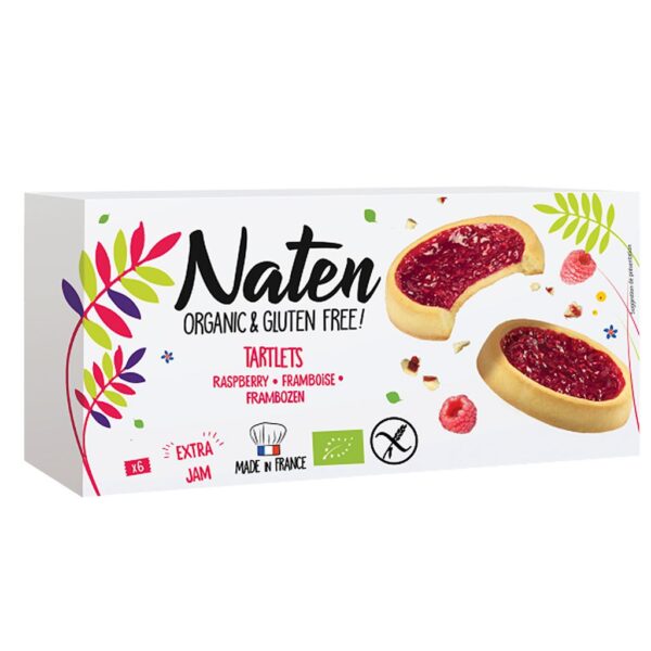 TARTLETKI Z MALINĄ BIO</br>BEZGLUTENOWE 130g