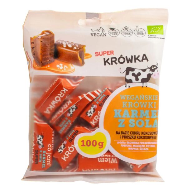 KRÓWKI BEZGLUTENOWE 150g</br>BIO słony karmel