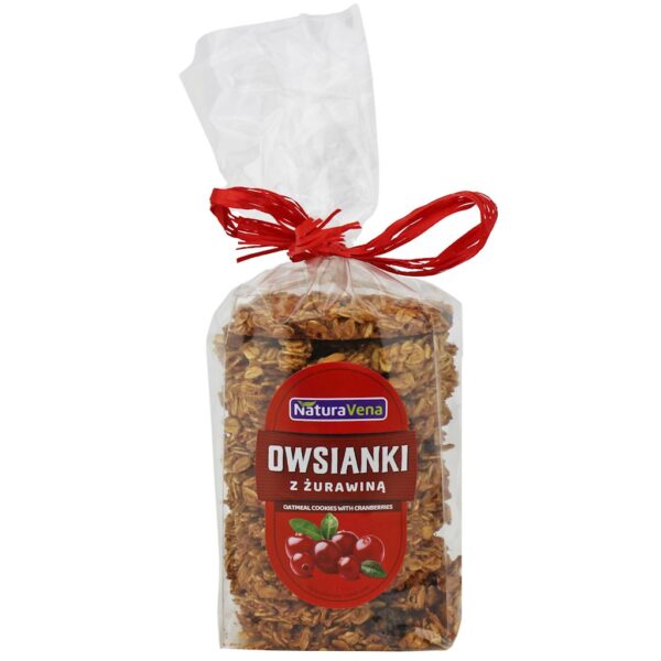 CIASTKA OWSIANKI</br>z żurawiną