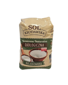 Opakowanie soli kamiennej Kłodawskiej, ekologicznej i niejodowanej, produkt polski.