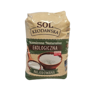 Opakowanie soli kamiennej Kłodawskiej, ekologicznej i niejodowanej, produkt polski.