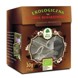 HERBATA CZARNA ROZGRZEWAJĄCA </br>PIRAMIDKI EKO  30g