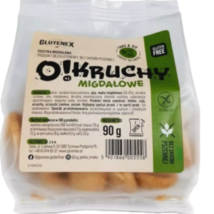 CIASTKA BEZGLUTENOWE MIGDAŁOWE <br> "OKRUCHY" GLUTENEX