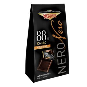 WŁOSKIE MINI CZEKOLADKI GORZKIE 88% </br> NOVI 140G
